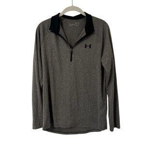 Gray & Black Athletic Quarter Zip Top Fitness Shirt UnderArmour Women’s Small!